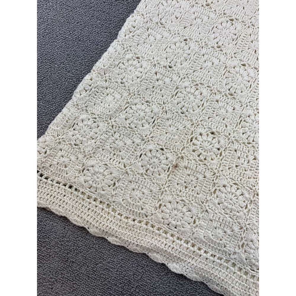 The‎ Kooples Crochet Knit Dress Women 1 Cream Sleeveless Crewneck Scallop Hem - Picture 9 of 10